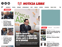 Tablet Screenshot of noticialibre.com